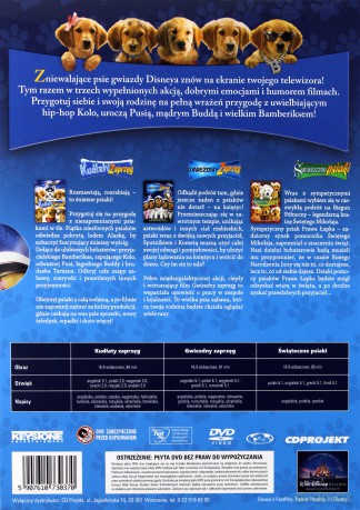 Psiaki: Świąteczne psiaki / Gwiezdny zaprzęg / Kudłaty zaprzęg (Disney) BOX [3DVD]