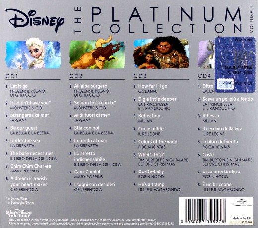 Disney: The Platinum Collection Vol.1 [4CD]