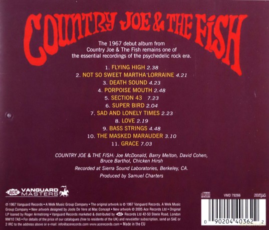 Country Joe Mcdonald: Electric Music For The M [CD]
