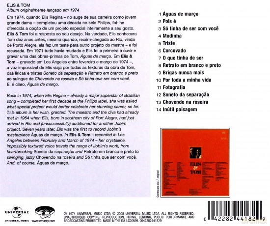 Antonio Carlos Jobim: Elis & Tom [CD]