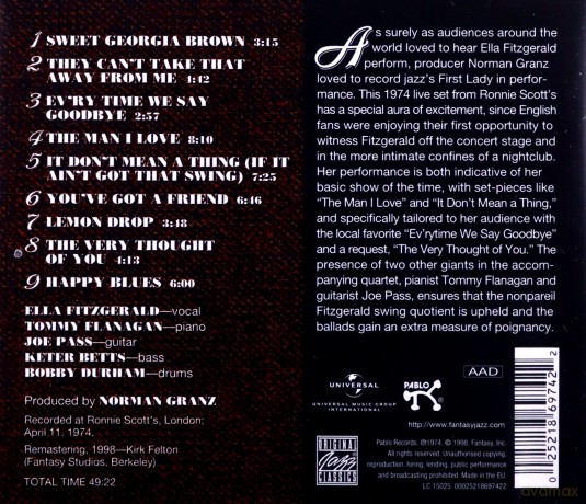 Ella Fitzgerald: Ella in London [CD]