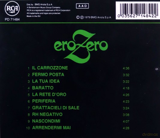 Renato Zero: Erozero [CD]