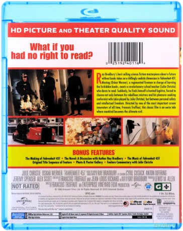Fahrenheit 451 [Blu-Ray]