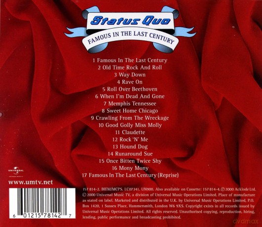 Status Quo: Famous In The Last Century [CD]