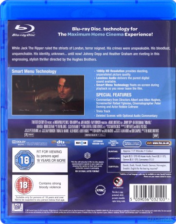 From Hell (Z piekła rodem) [Blu-Ray]