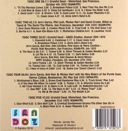 Grateful Dead: 1970 (The Classic Broadcasts) [5CD]