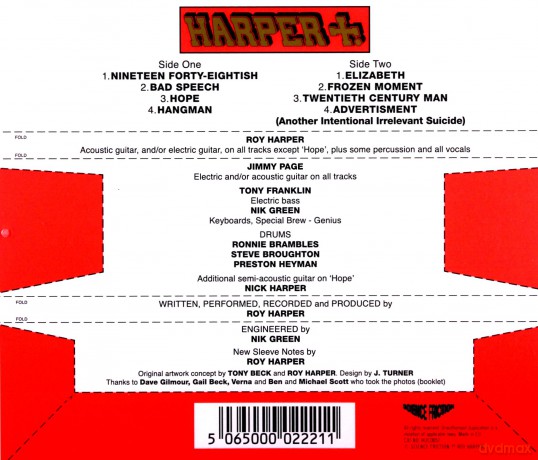 Roy Harper: 1984 (Jugula) (Feat. Jimmy Page) [CD]