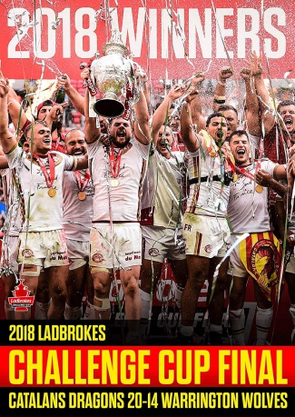 2018 Ladbrokes Challenge Cup Final - Catalans Dragons 20 Warrington Wolves 14 [DVD]