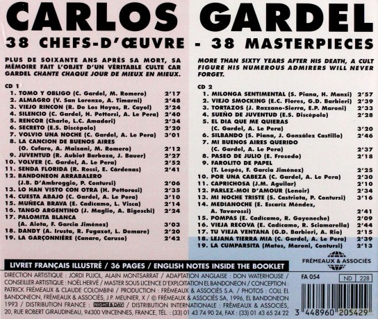 Carlos Gardel: 36 Chefs DOeuvre [2CD]