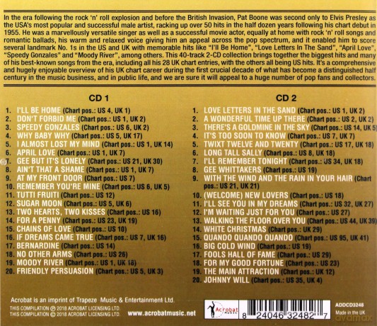 Pat Boone: 40 Golden Classics [2CD]