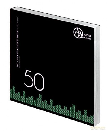 Audio Anatomy: 50 X 12Inch PVC Gatefold Outer Sleeves (100 Micron)