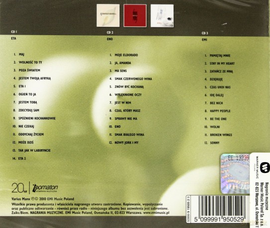 Varius Manx: Kolekcja 20-lecia Pomatonu [3CD]
