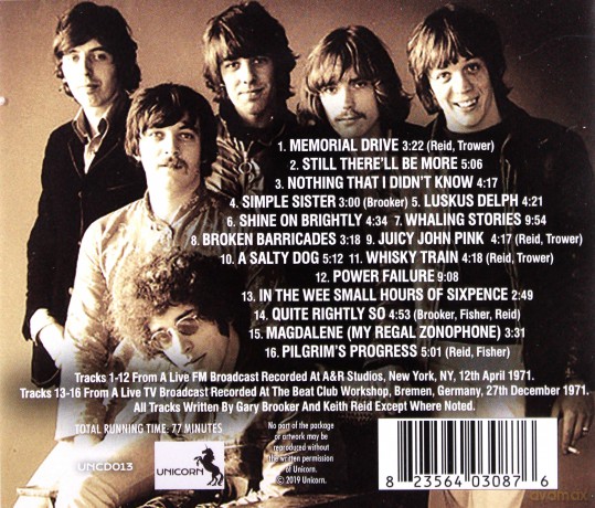 Procol Harum: A&R Studios 1971 [CD]