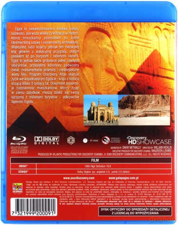Discovery Atlas: Odkryte Tajemnice - Egipt [Blu-Ray]