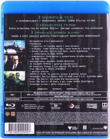 Matrix Trylogia [BOX] [3xBlu-Ray]