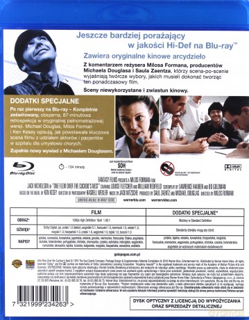 Lot nad kukułczym gniazdem edycja jubileuszowa [Blu-Ray]