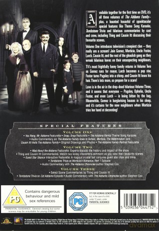 The Addams Family The Complete Seasons 1-3 (Rodzina Addamsów Sezon 1-3) [9DVD]