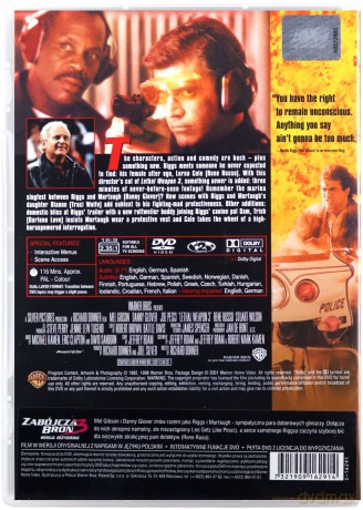 Zabójcza broń 3 wersja reżyserska [DVD]