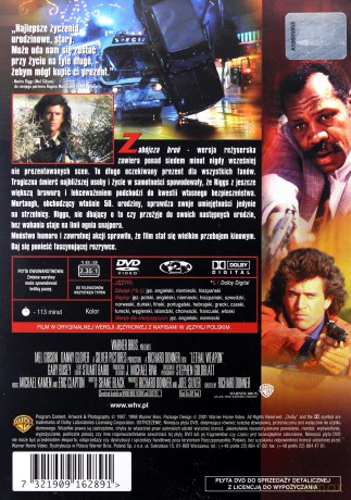 Zabójcza broń wersja reżyserska [DVD]