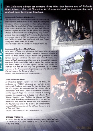Aki Kaurismaki Leningrad Cowboys Collection [3DVD]