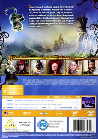 Alice Through The Looking Glass (Alicja po drugiej stronie lustra) (Disney) [DVD]