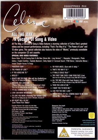 Celine Dion: All The Way... A Decade of Song & Video [DVD]
