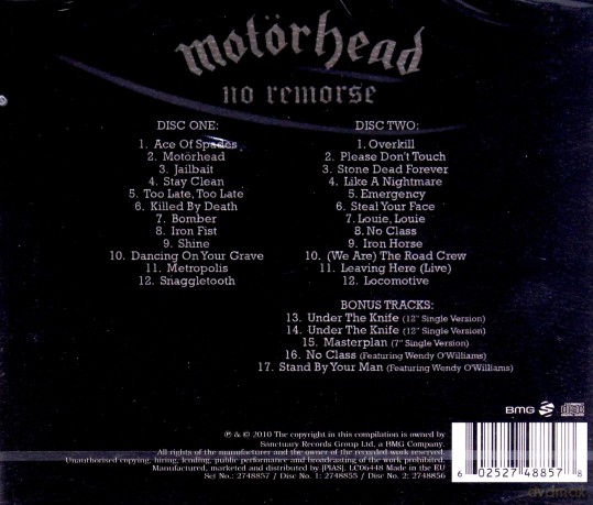 Motorhead: No Remorse (Deluxe) [2CD]