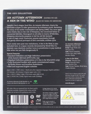 An Autumn Afternoon / A Hen In The Wind (Jesienne popołudnie) [2xBlu-Ray]