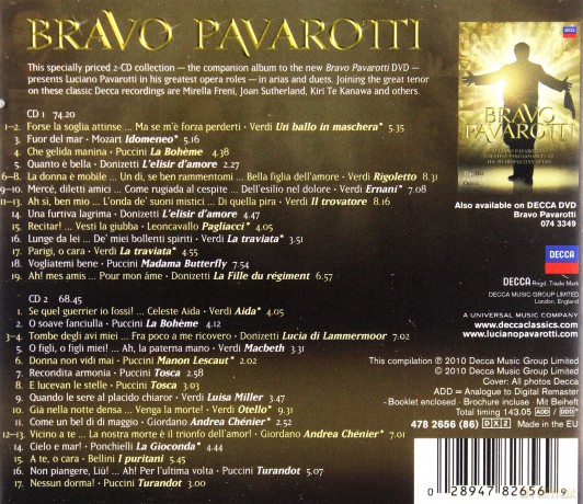 Pavarotti: Bravo Pavarotti (Polska Cena!!!) [2CD]