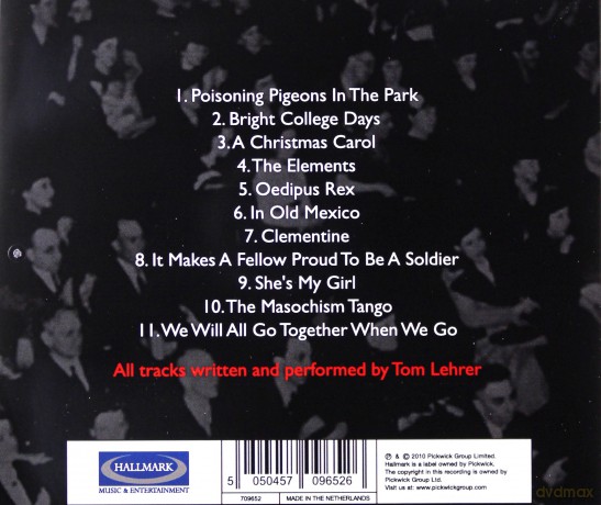 Tom Lehrer: An Evening Wasted With Tom Lehrer [CD]