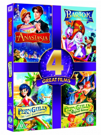 Anastasiabartok The Magnificentferngullyferngully 2 (Anastazja / Bartok Wspaniały / Dolina paproci 1-2) [4DVD]
