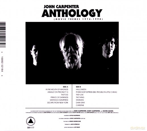 John Carpenter: Anthology Movie Themes 1974-1998 [CD]
