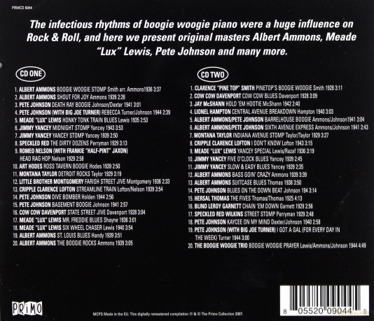 Anthology Boogie Woogie Piano [2CD]
