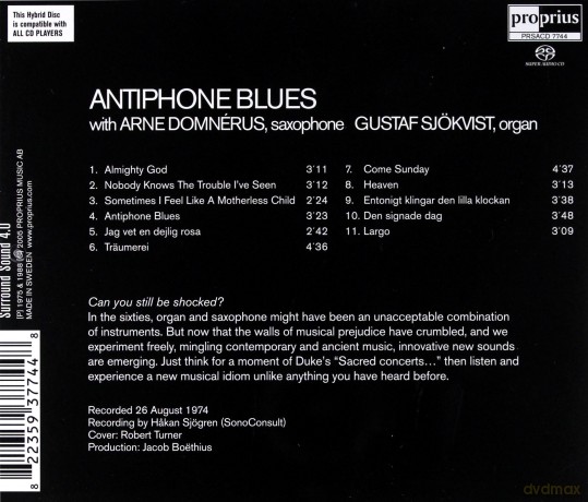 Arne Domnerusgustaf Sjokvist: Antiphone Blues [CD]
