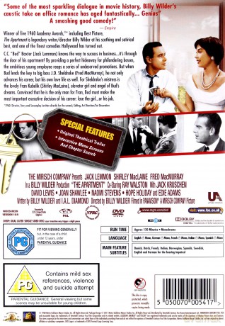 Apartment (Garsoniera) [DVD]