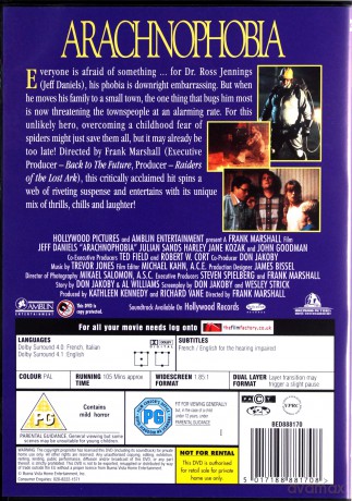 Arachnophobia (Pająki) [DVD]