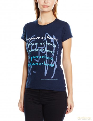John Lennon: Give Peace A Chance, Blue, Womens (S) [T-Shirt]