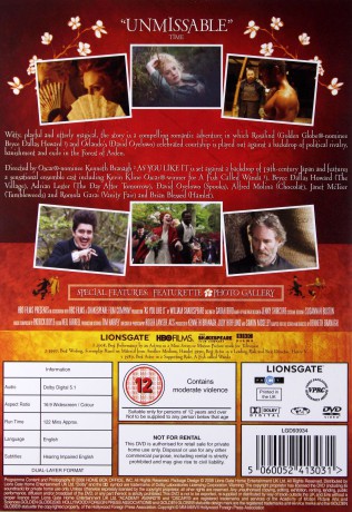 As You Like It (Jak wam się podoba) [DVD]