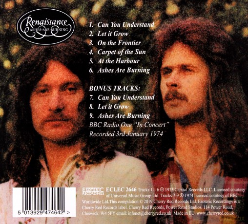 Renaissance: Ashes Are Burning (Remastered & Expanded Edition) [CD]