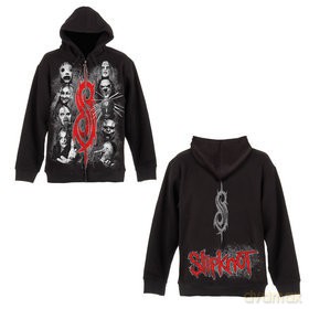 Slipknot: Faces Panel, Black (L) [bluza]