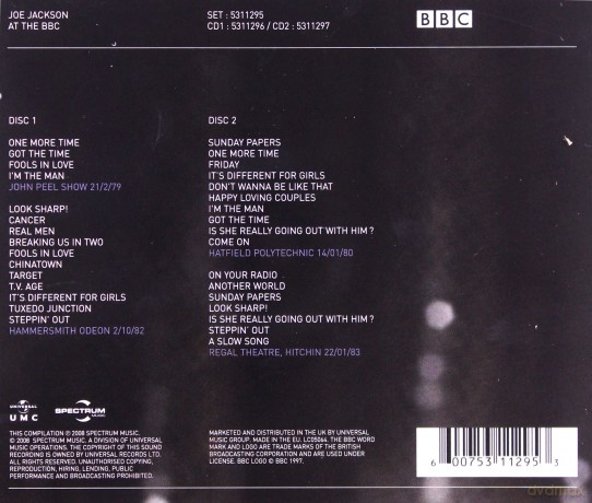 Joe Jackson: At The BBC [2CD]