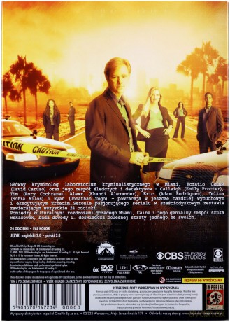 CSI: Kryminalne Zagadki Miami Sezon 3 [6DVD]