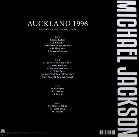 Michael Jackson: Auckland 1996 (Clear) [2xWinyl]