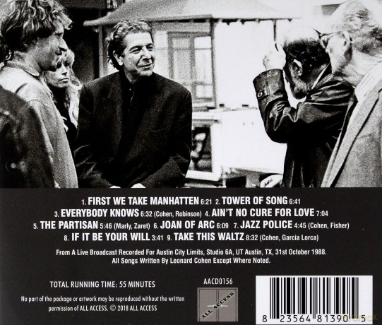 Leonard Cohen: Austin City Limits [CD]