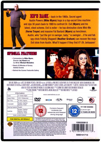 Austin Powers 2: Szpieg, który nie umiera nigdy [DVD]