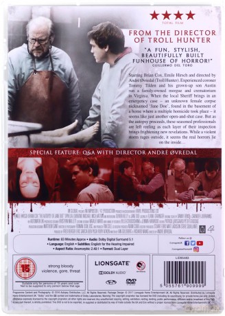 Autopsy Of Jane Doe (Autopsja Jane Doe) [DVD]