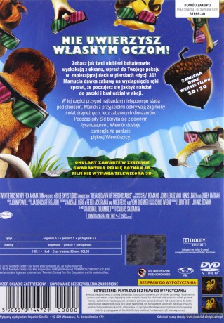 Epoka lodowcowa 3: Era dinozaurów 3D [DVD]