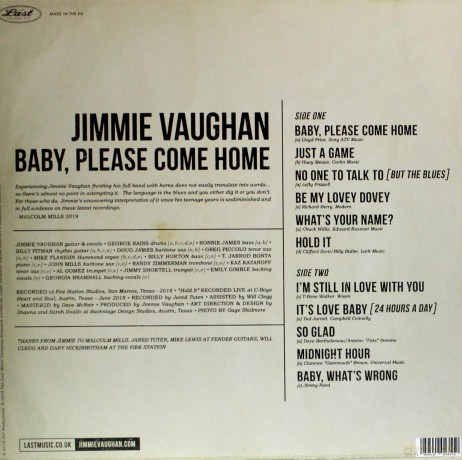 Jimmie Vaughan: Baby. Please Come Home [CD]