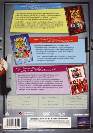 High School Musical / High School Musical 2 / High School Musical 3 Ostatnia Klasa (wydanie rozszerzone) BOX [3DVD]