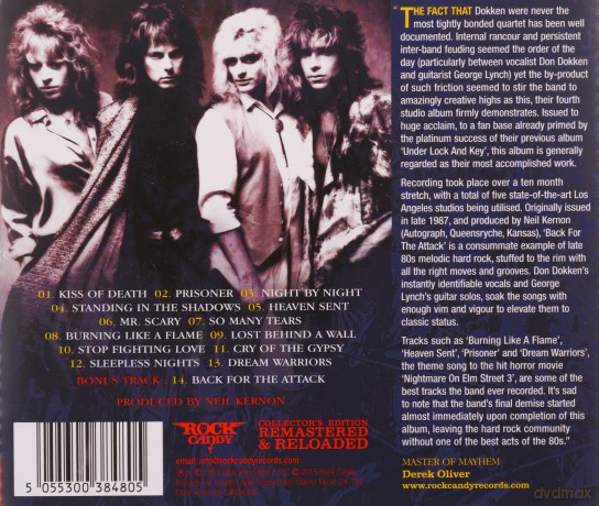 Dokken: Back For The Attack [CD]